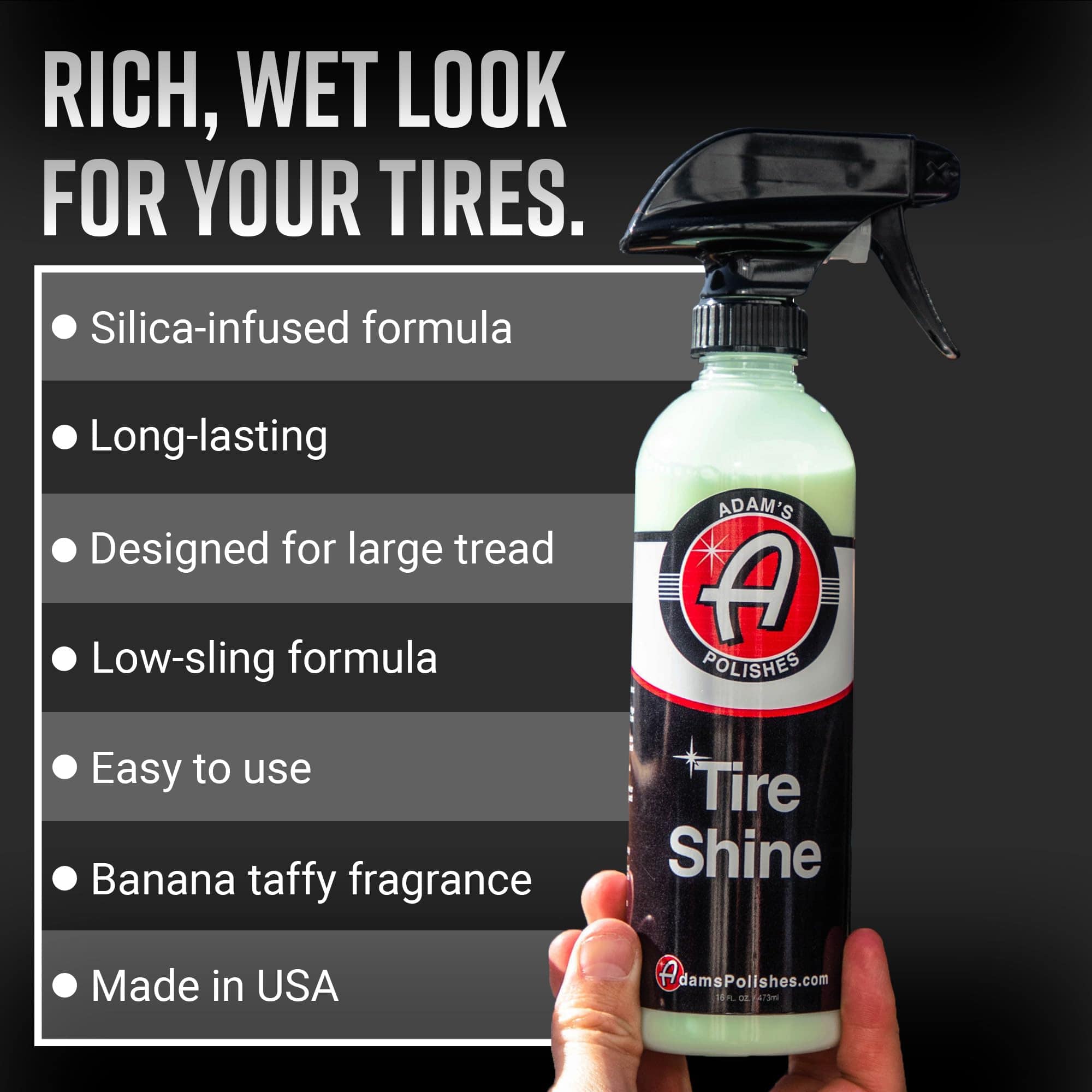 Adam's Polishes Tire Shine Galón - Aerosol para Vestir - Imagen 3