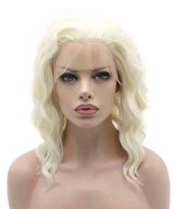 Peluca Sintética Lushy Corta Ondulada 14 pulgadas Mezcla de