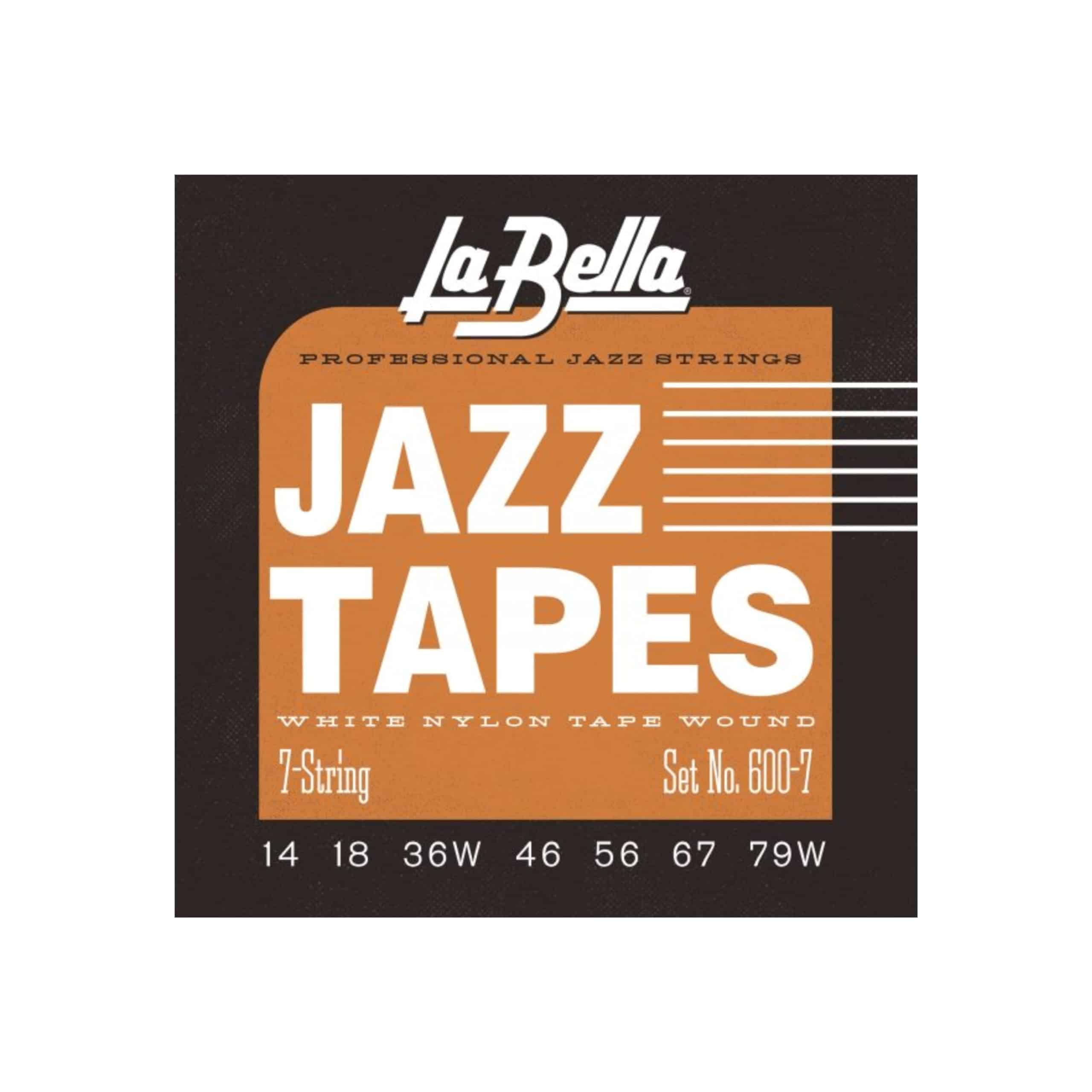 Cuerdas La Bella 600-7 Jazz Tapes - Blanco Nylon Tape