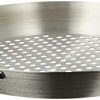 Sartén para parrilla de acero inoxidable de 12" de diámetro