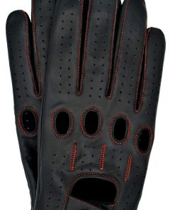 Guantes de conducción de cuero genuino de Riparo de dedo