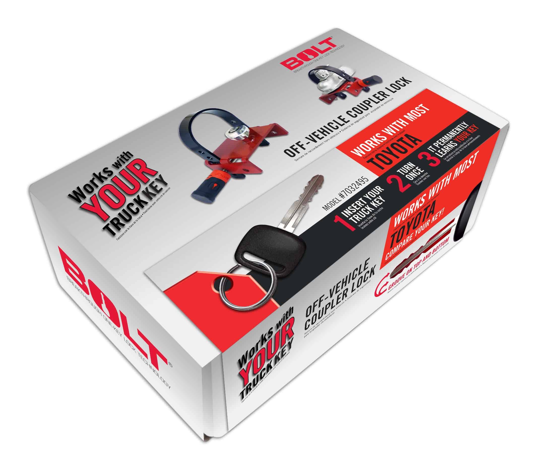 Candado del acoplador fuera del vehículo BOLT 7032495 para - Imagen 6