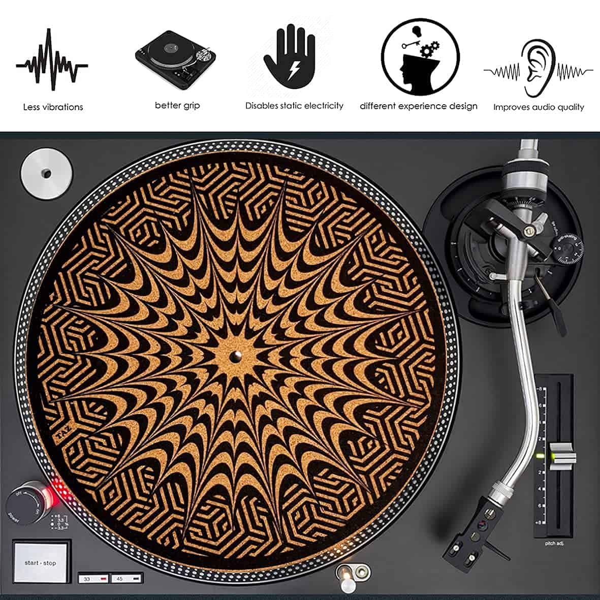 TazStudio Premium slipmat - Tapete de corcho para -Patrón de - Imagen 9