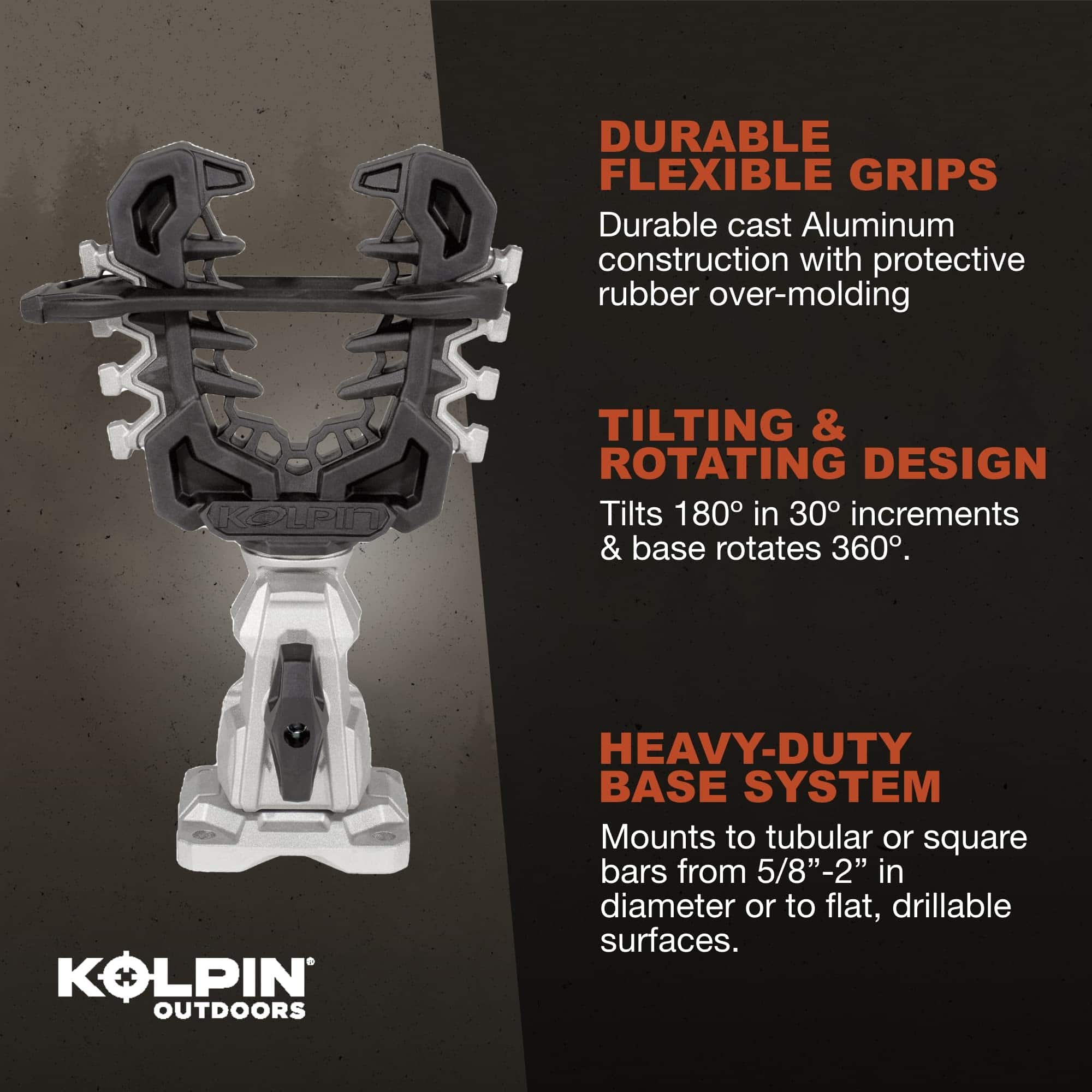 Kolpin Rhino Grip Pro - Montura Universal - 21560, Negro - Imagen 5
