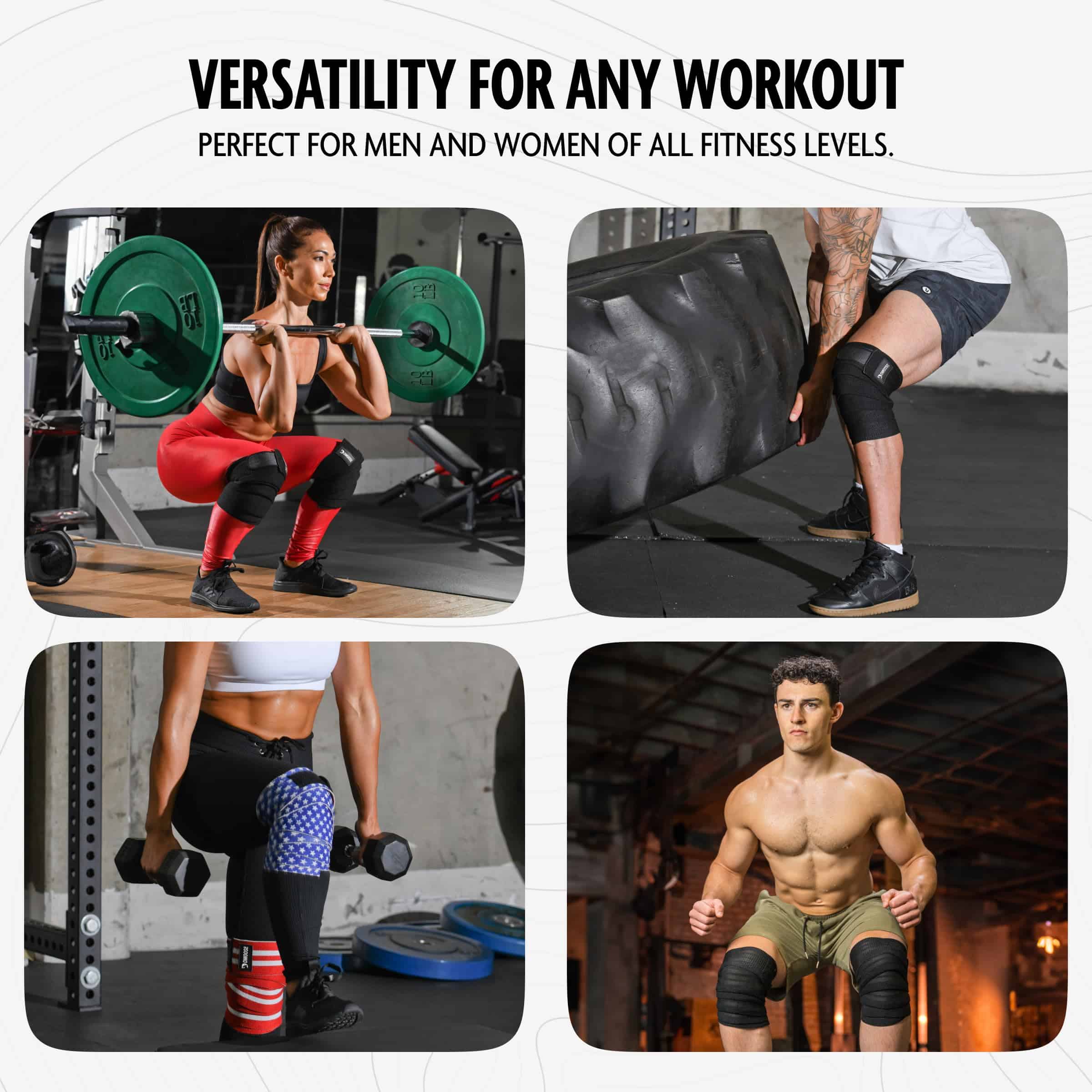 Vendas de compresión para rodillas DMoose - Mangas para - Imagen 7