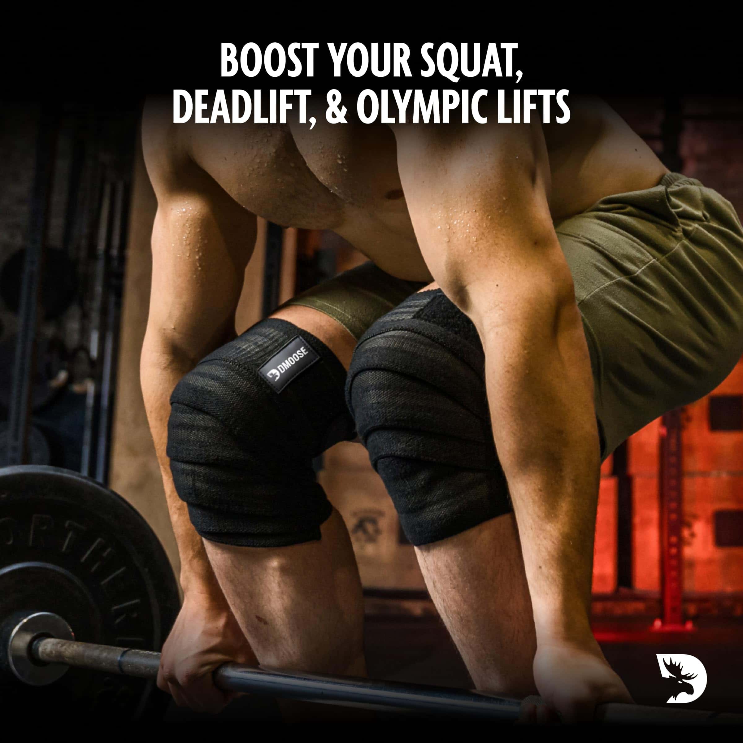 Vendas de compresión para rodillas DMoose - Mangas para - Imagen 3