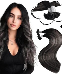 Extensiones de Cabello Keratina en U Moresoo Negro Puntas