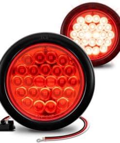 Juego de 2 luces traseras para remolque redondas de 4"