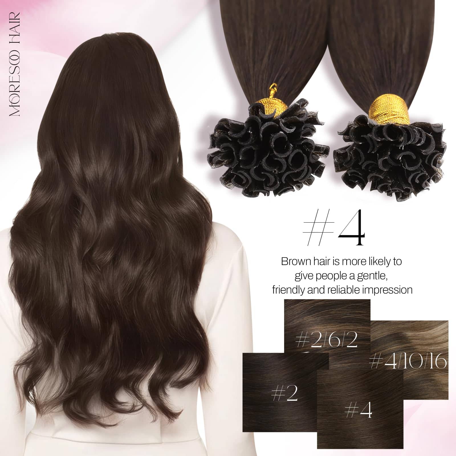 Extensiones de Cabello de Queratina U-Tip Moresoo - 20 - Imagen 7