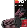 Filtro de aire del motor K&N: Alto -Negro