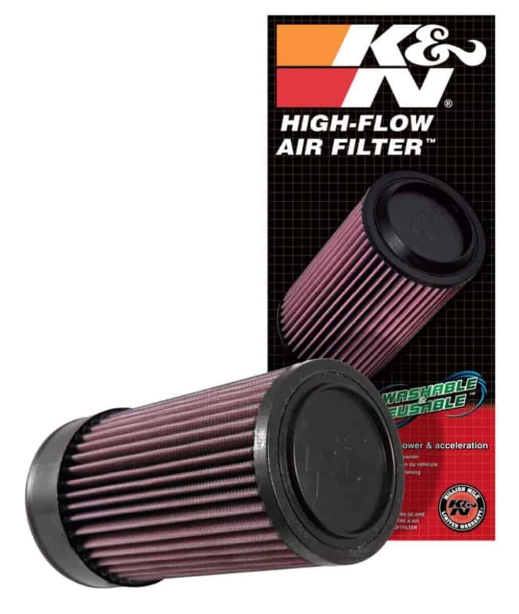 Filtro de aire del motor K&N: Alto -Negro