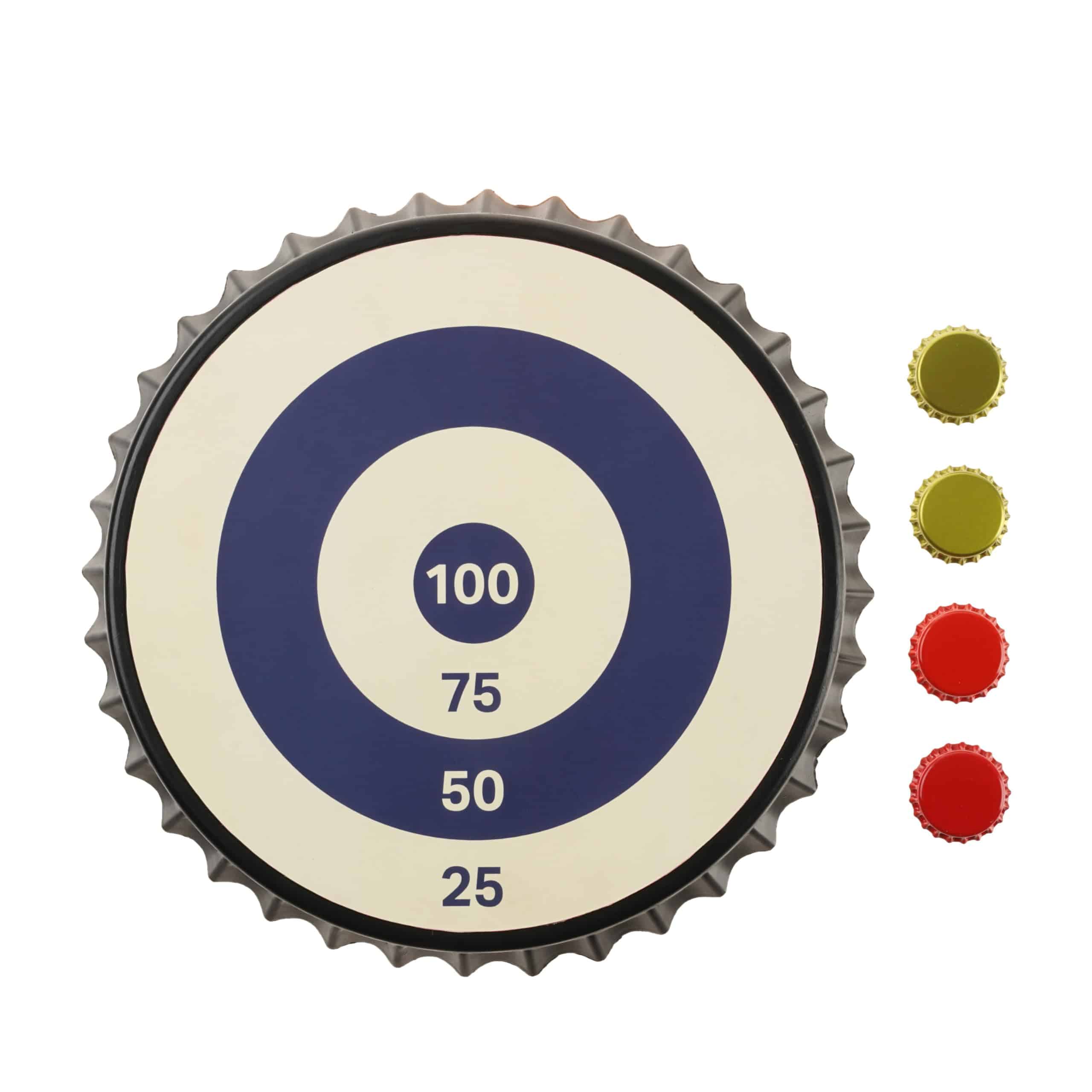 Tablero de juego True Bullseye Magnetic Bottle Cap Target