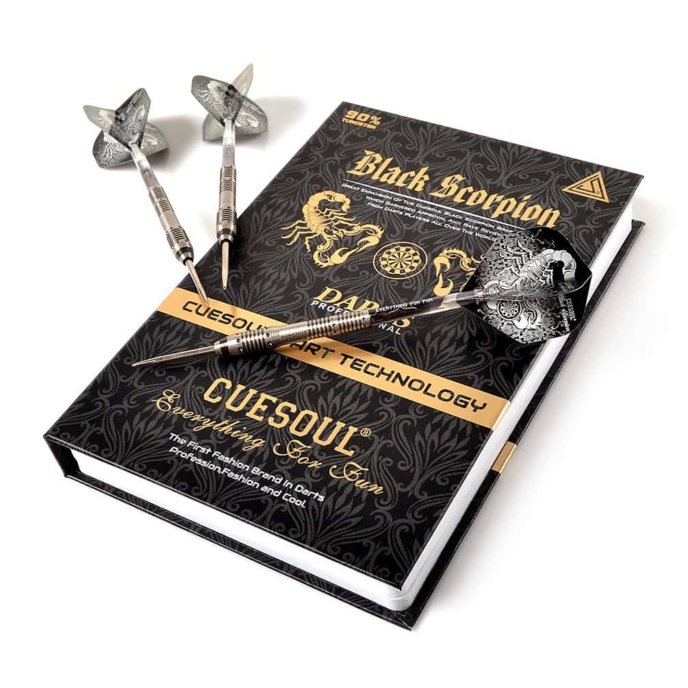 Set de Dardos CUESOUL Black Scorpion 24g de Punta de Acero - Imagen 6