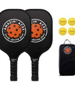 Set de 2 paletas de pickleball clásicas de grafito de