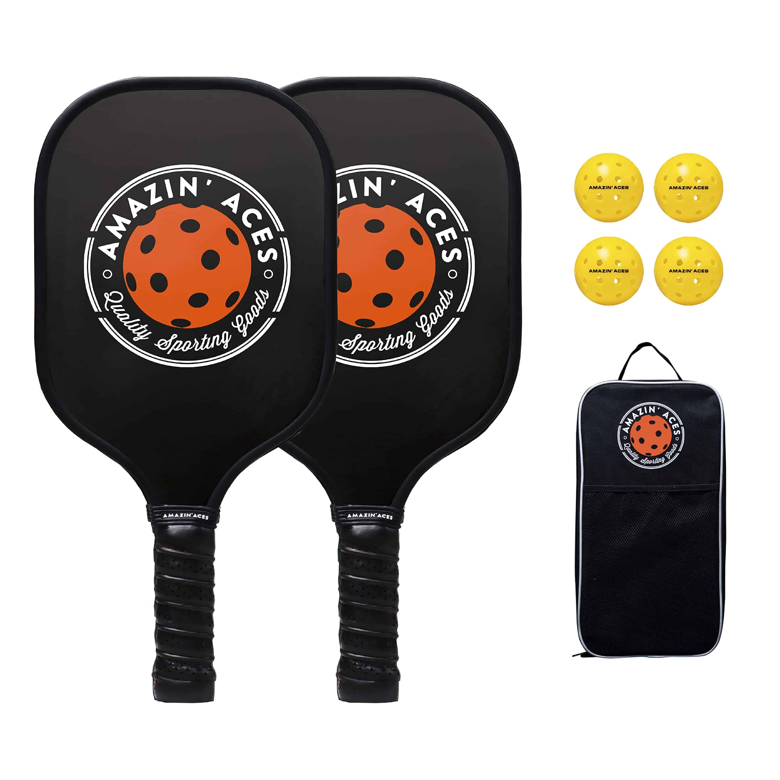 Set de 2 paletas de pickleball clásicas de grafito de