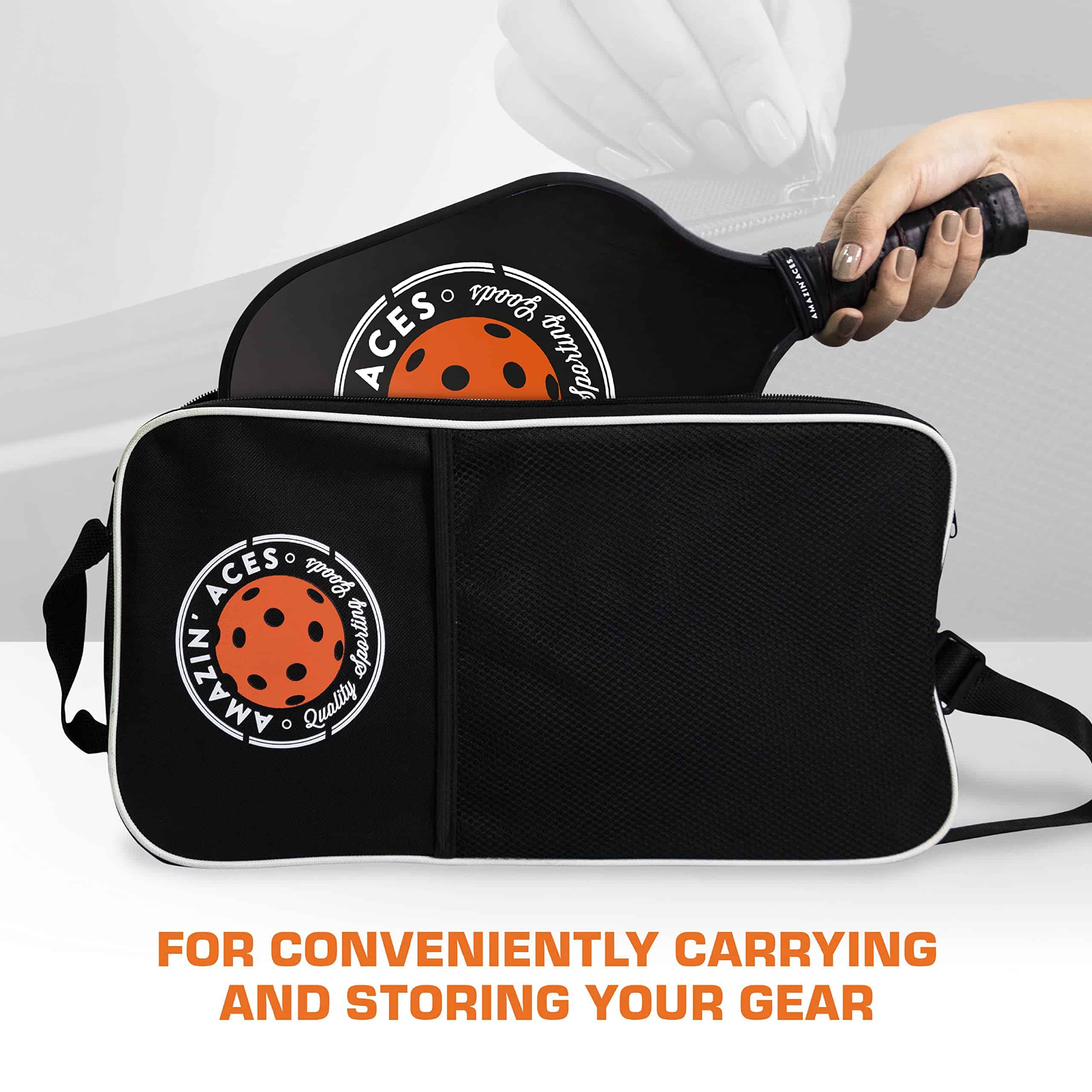 Set de 2 paletas de pickleball clásicas de grafito de - Imagen 9