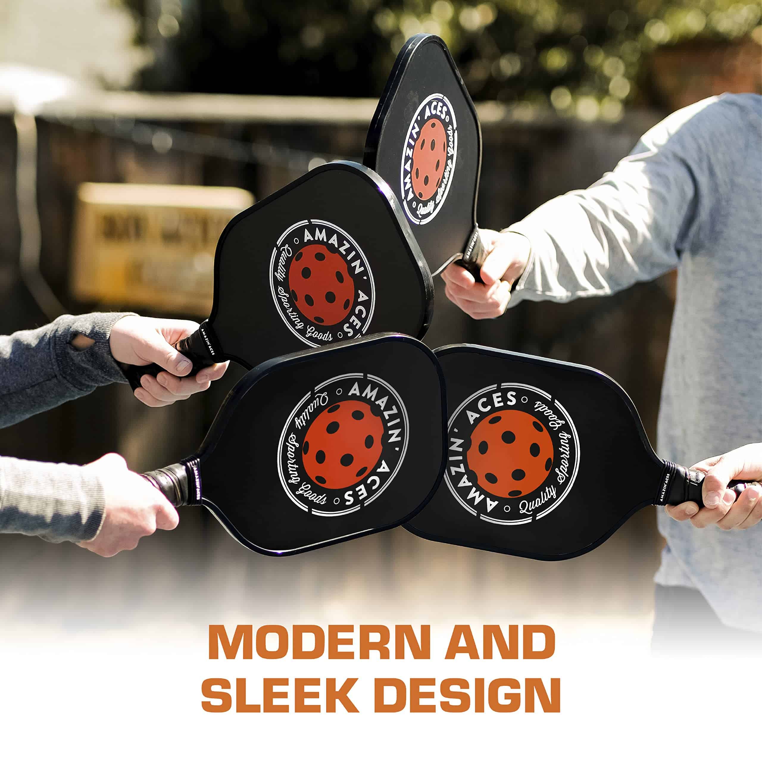 Set de 2 paletas de pickleball clásicas de grafito de - Imagen 8