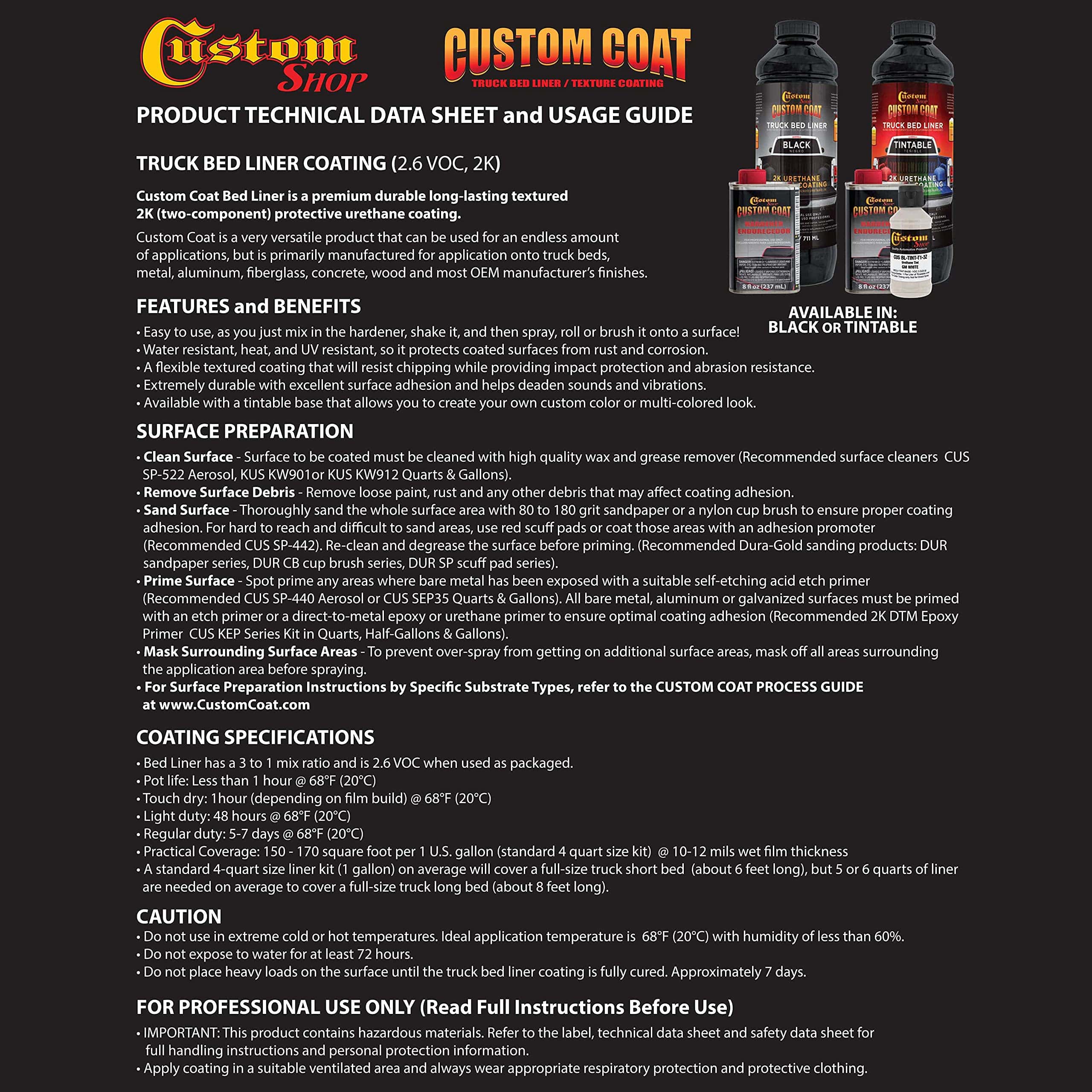 Kit de Revestimiento para Cama de Camioneta Custom Coat - Imagen 8