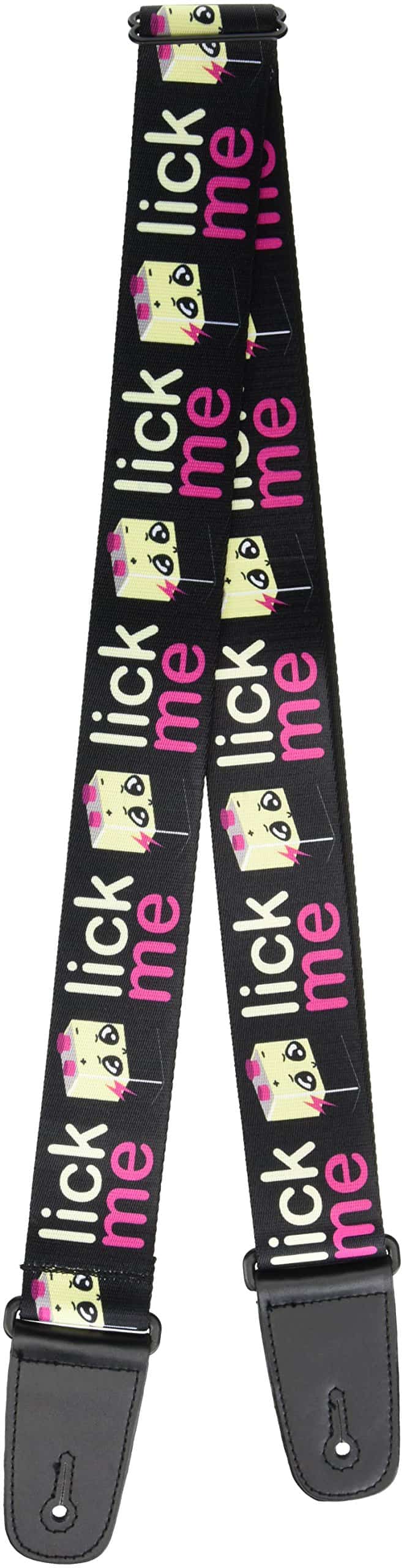 Correa de guitarra Buckle-Down Lucky Pink de 2 pulgadas de