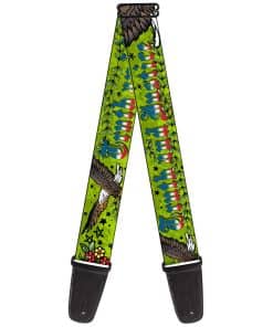 Correa de Guitarra Buckle-Down Truth And Justice Verde de 2