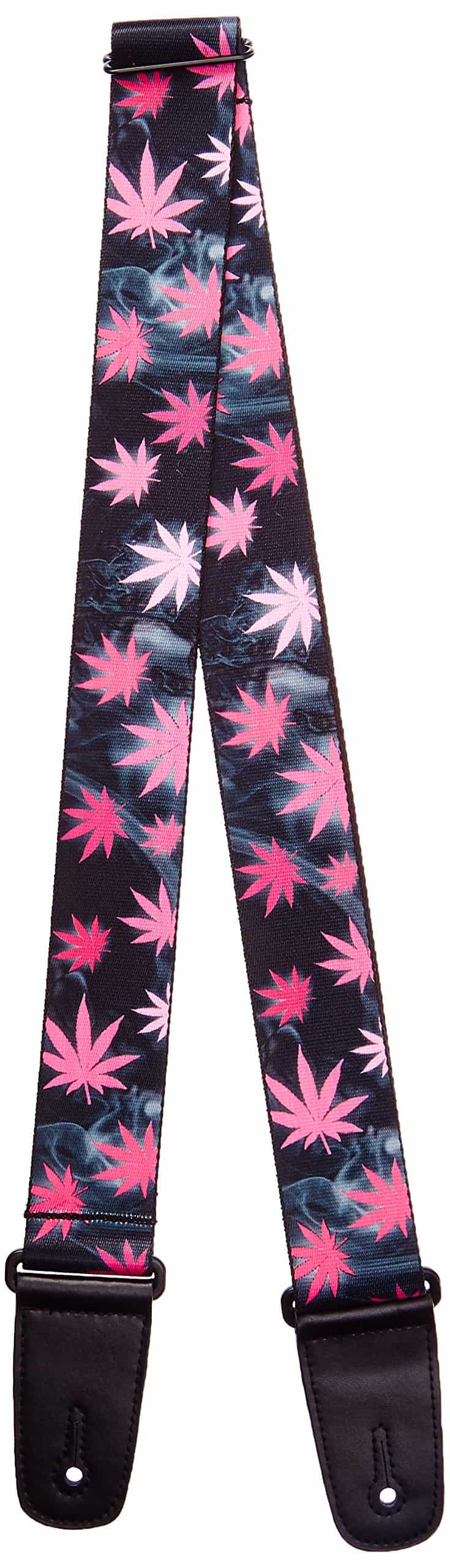 Correa para Guitarra Buckle-Down - Hojas de Marihuana/Humo