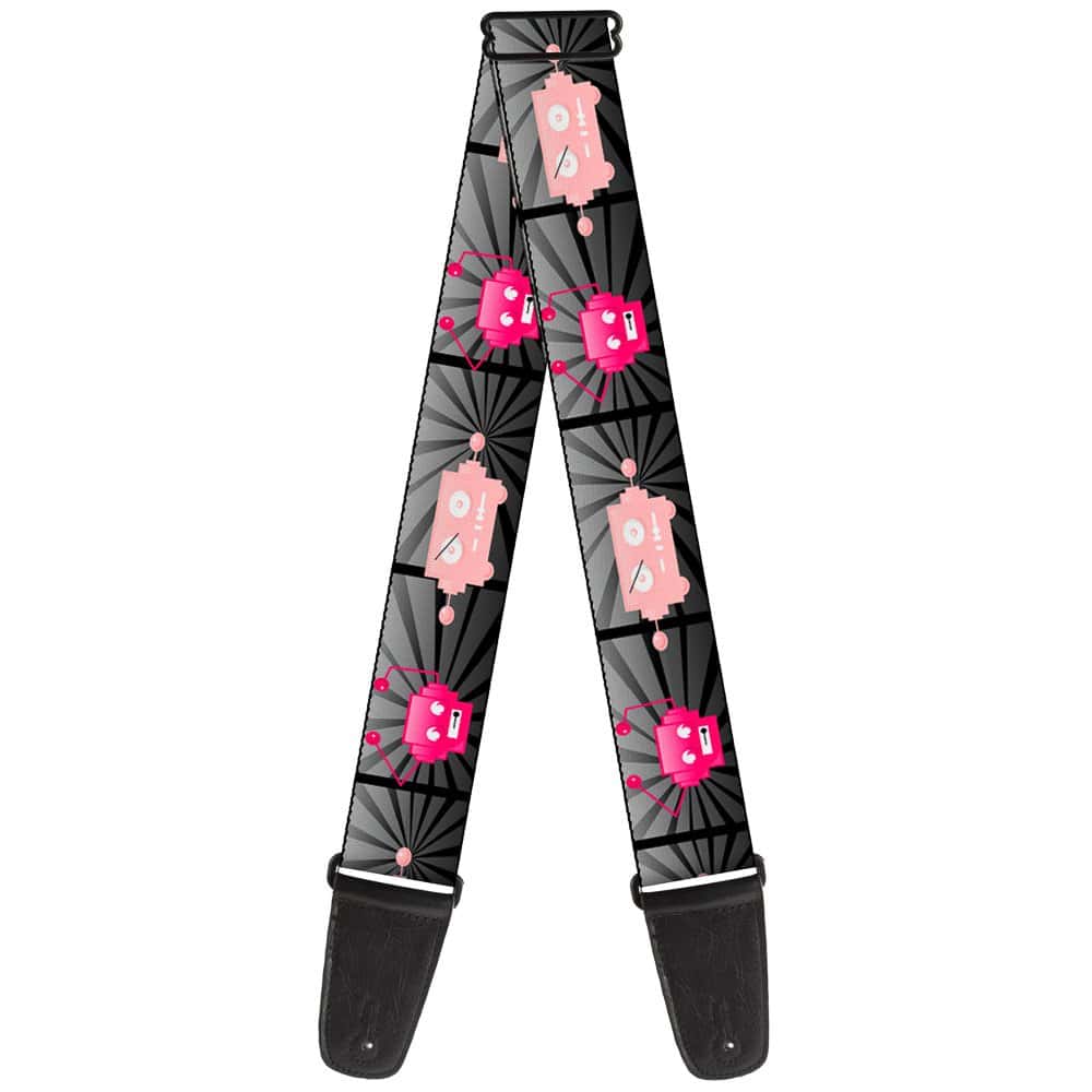 Correa de Guitarra Buckle-Down Hot Beat Bot Rosa de 2