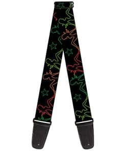 Correa de guitarra con chicas mud flap y contorno de