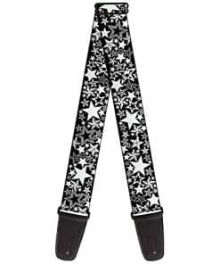 Correa de Guitarra Stargazer Negra y Blanca de 2 Pulgadas