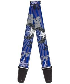 Correa de guitarra Buckle-Down - Calaveras y Estrellas