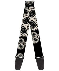 Correa de guitarra Panda Bear Sugar Skull Close Up