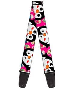 Correa de Guitarra Buckle-Down Pingüinos Cupcakes Fucsia