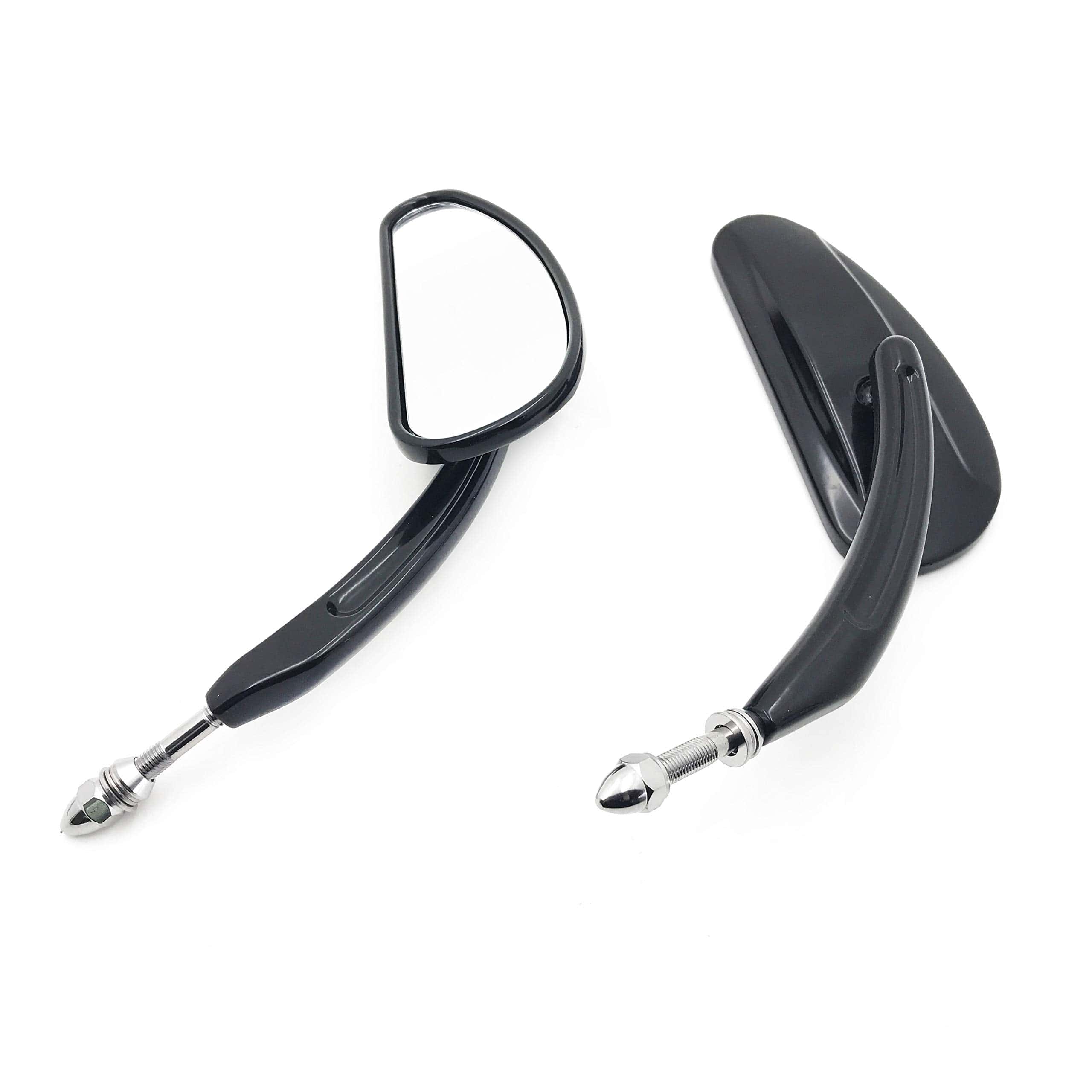 Par de espejos de carreras de lágrima negro compatible con - Imagen 7