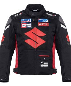 Chamarra de Moto de Textil Negra VägVargen Suzuki (L