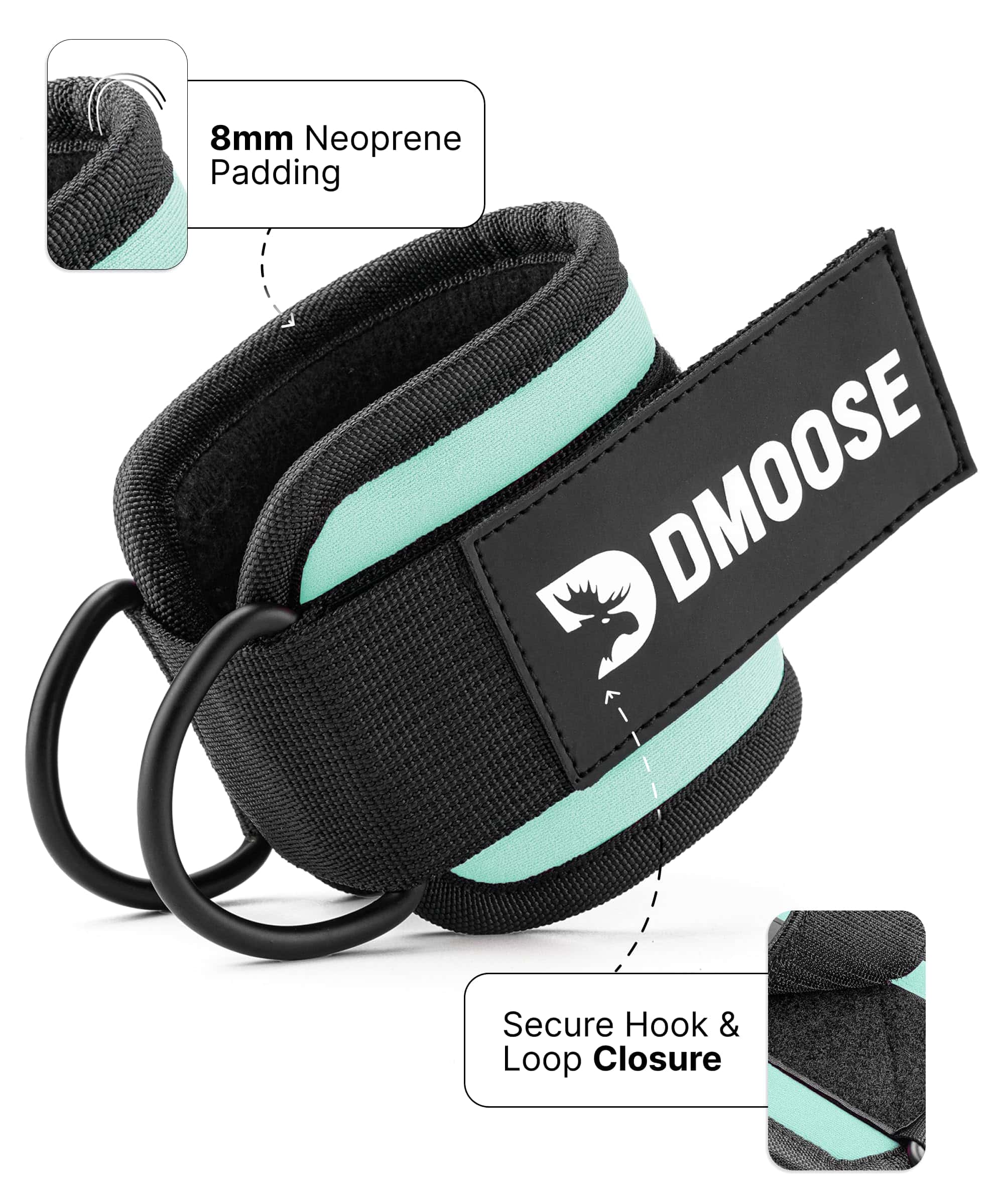 Correas de Tobillo para Cable DMoose para Entrenamiento - - Imagen 5