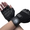 Guantes de Gimnasio de Composición Muscular -Negro