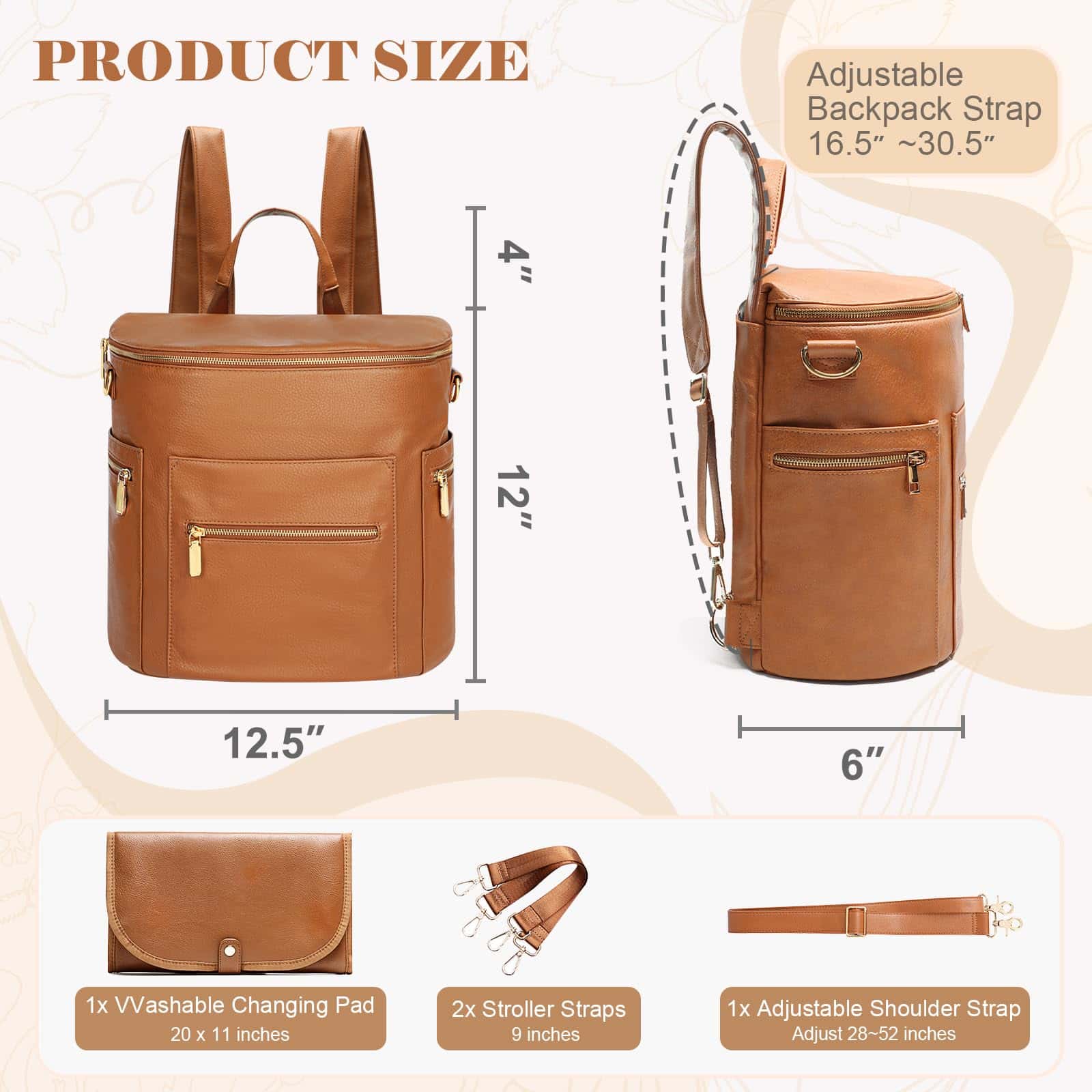 Mochila de Pañales miss fong, Bolso de Pañales Grande de - Imagen 6