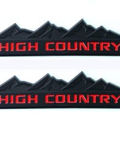 Emblema 3D para Puerta y Portón Trasero High Country Negro