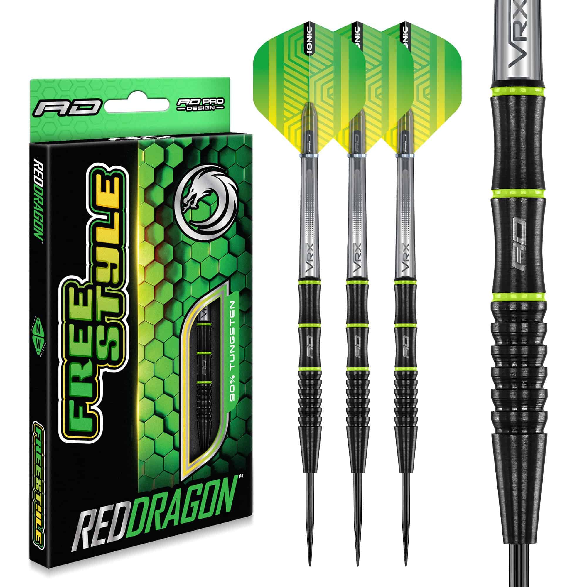 Red Dragon Freestyle: 23g - Set de dardos de tungsteno con
