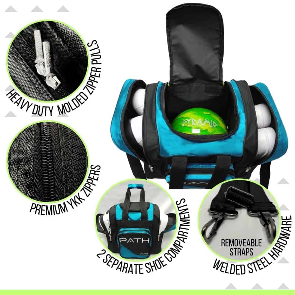 Saco de Bolos Individual Pyramid Path Pro Deluxe (Azul Isla) - Imagen 4