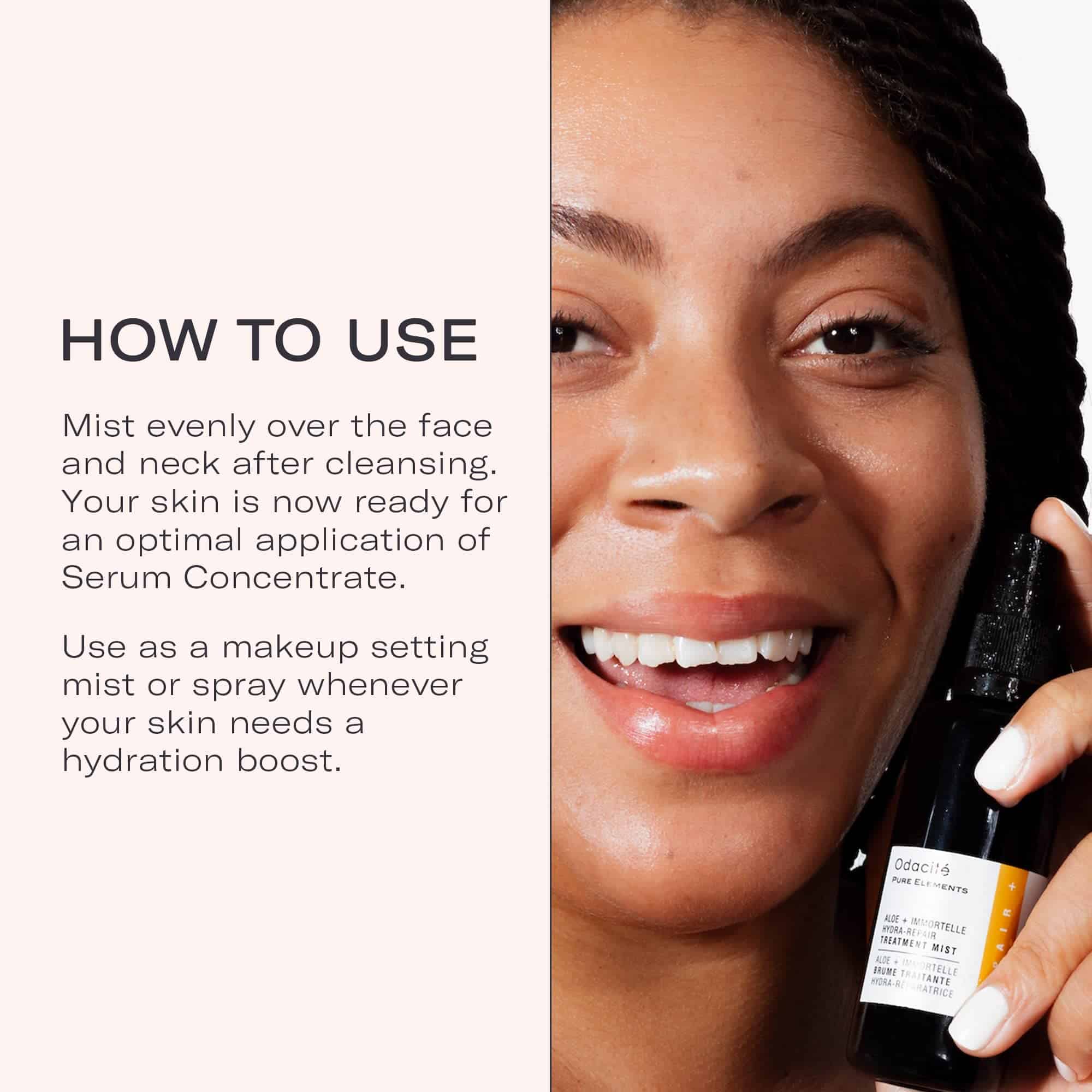 ODACITE Odacit� Face Moisturizer Spray Mist - Aloe & - Imagen 6