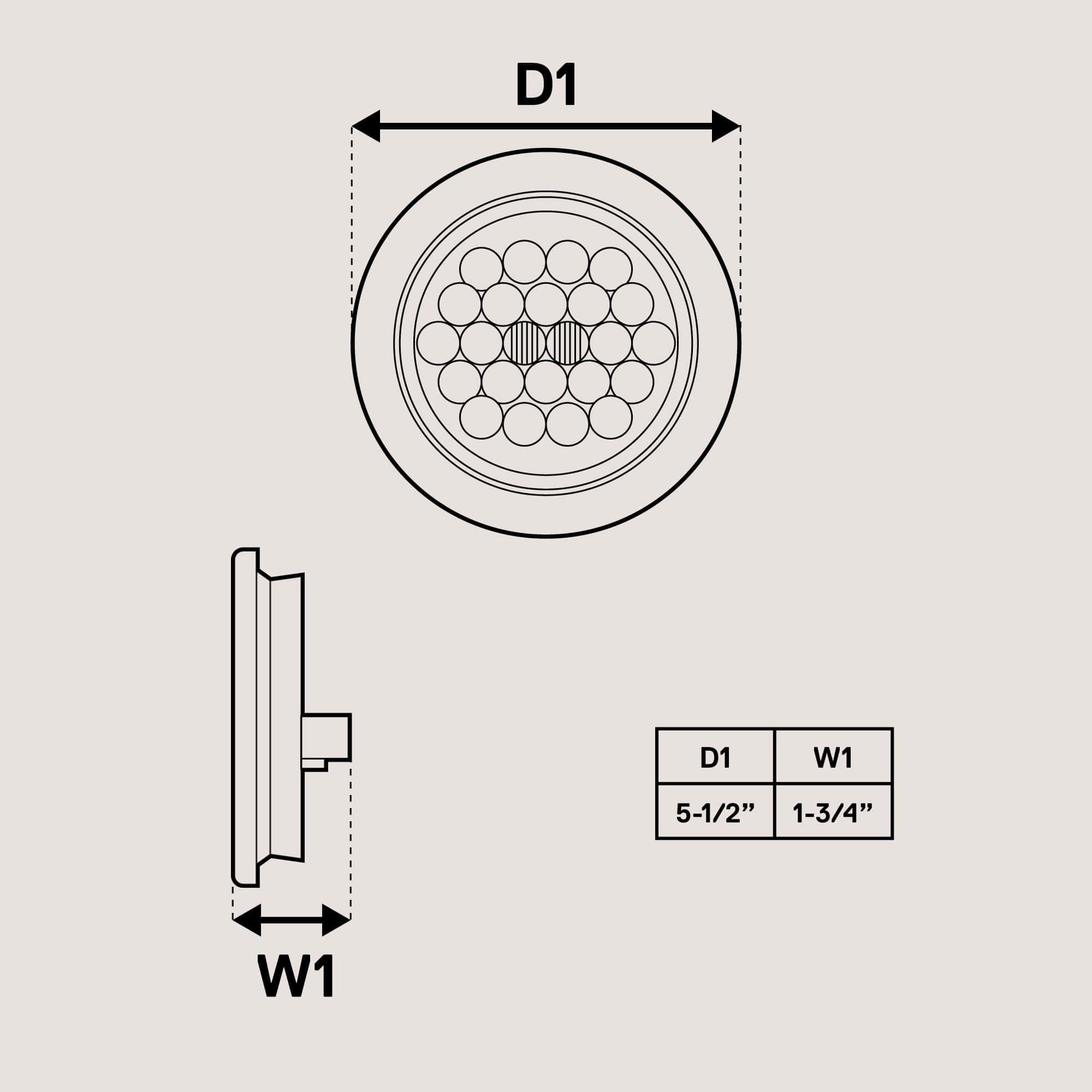 Juego de 2 luces traseras para remolque redondas de 4" - Imagen 6