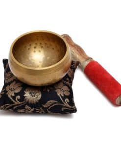 Tazón Tibetano de Meditación y Yoga de Latón Dorado