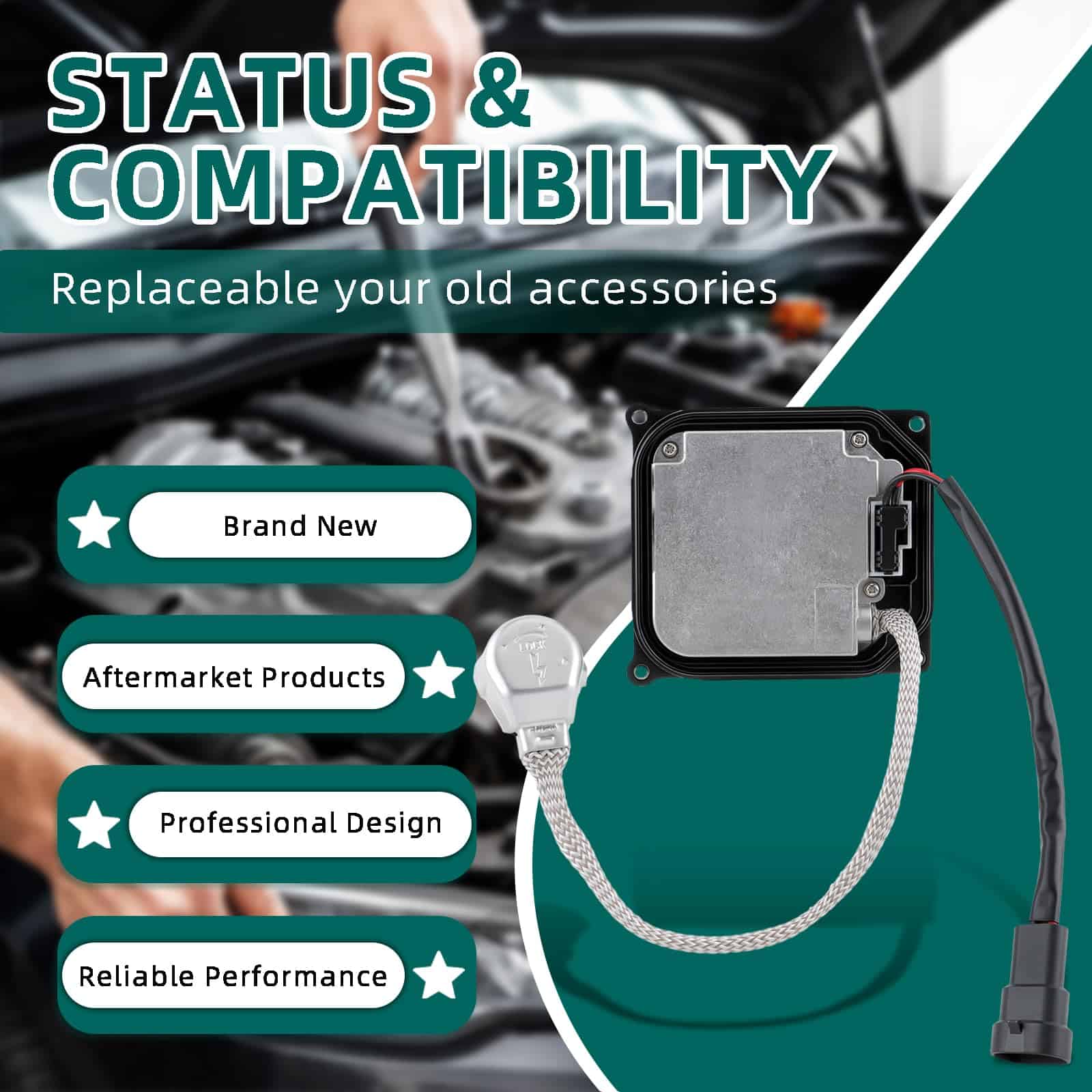 Control de Módulo de Balasto de Faro Xenón HID AUTOKAY - Imagen 3