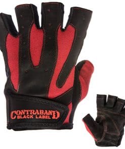 Guantes de Levantamiento de Pesas sin Dedos de Cuero para