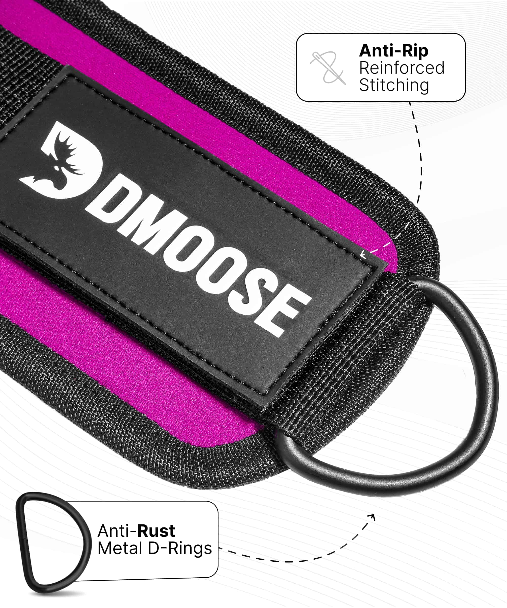 Correa de tobillo DMoose para máquina de -Magenta - Par - Imagen 4