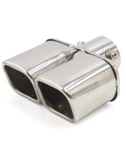 Punta de escape doble de acero inoxidable con doble salida