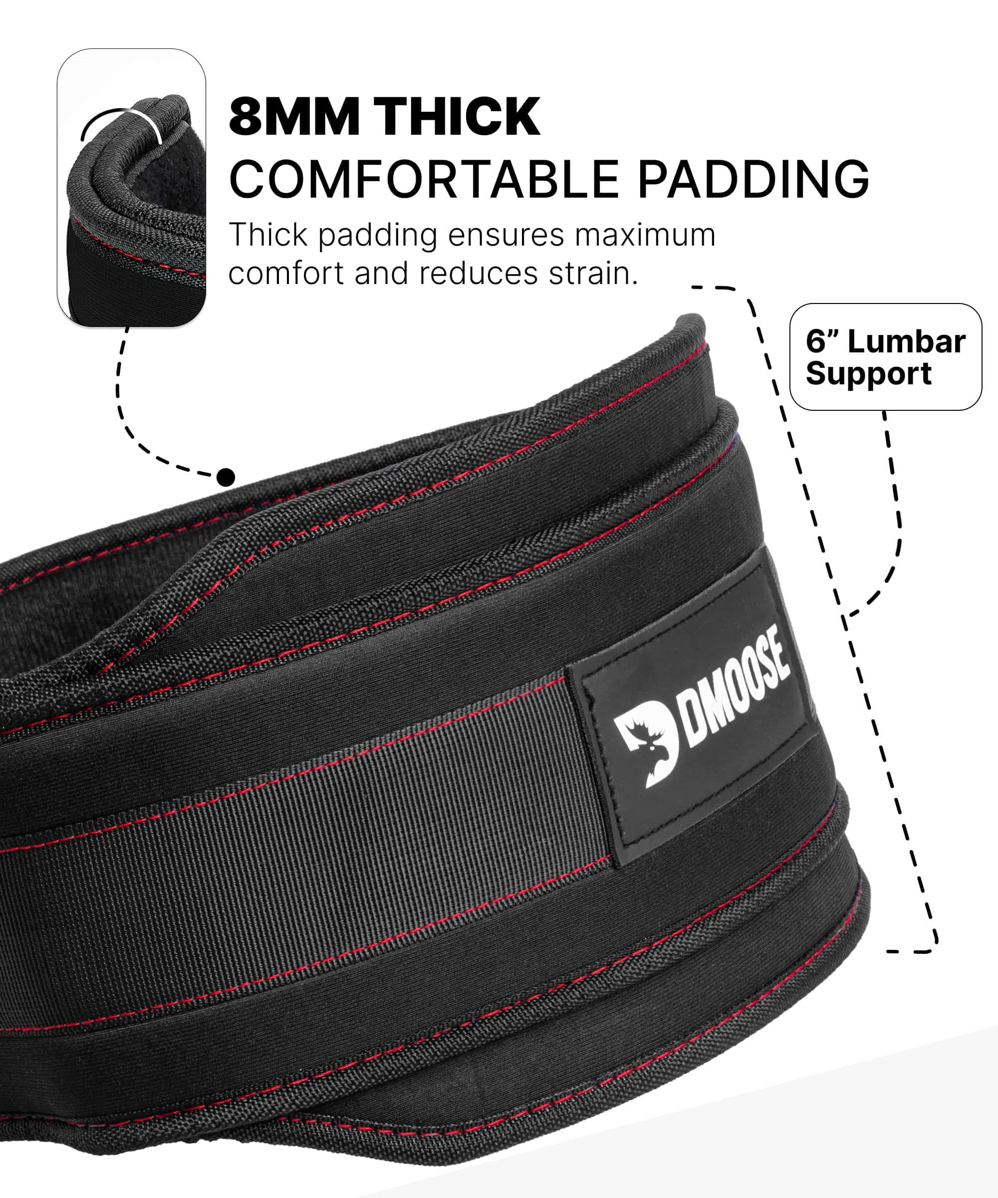 Cinturón de Inmersión DMoose Fitness Para Levantamiento de - Imagen 4