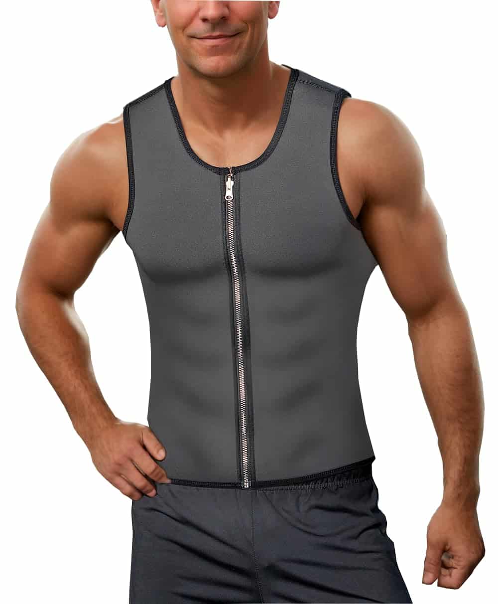 Chaleco de Sudor RIBIKA para Hombres Sauna -Gris - Imagen 8