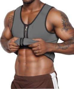 Chaleco de Sudor RIBIKA para Hombres Sauna -Gris