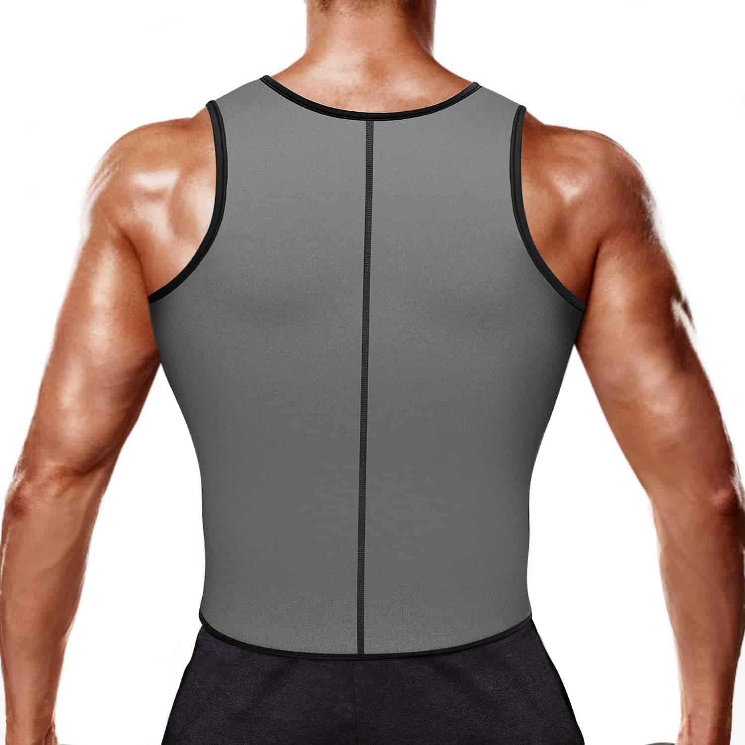 Chaleco de Sudor RIBIKA para Hombres Sauna -Gris - Imagen 3